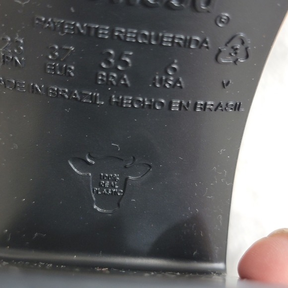 Melissa Classic Chunky Heel Waterproof Rain Boots Square Toe Wellie Black Size 6 - Picture 16 of 16